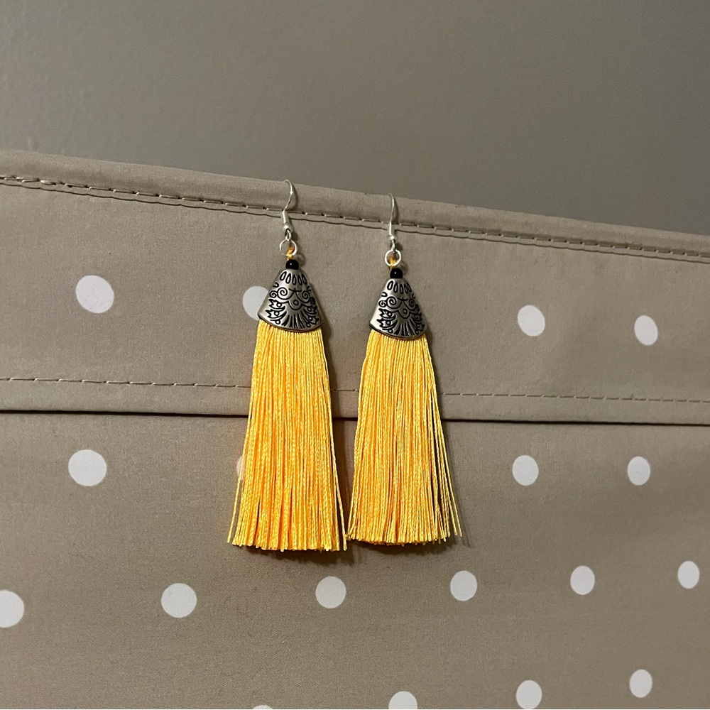 Tassel Earrings. Hand Assembled.